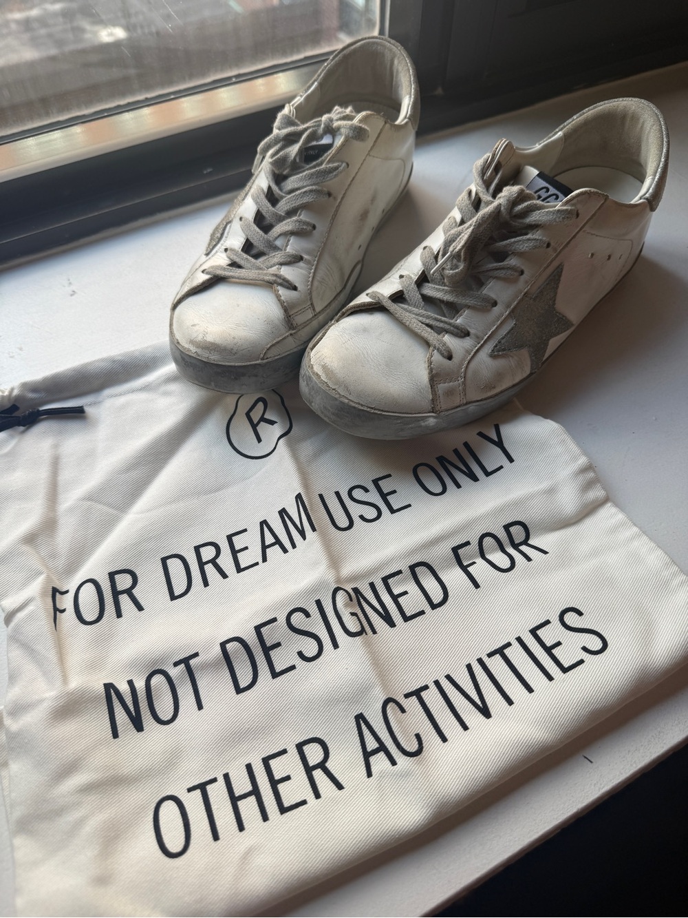 Golden Goose Superstar Sneakers with Silver Star